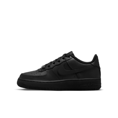 GS Nike Air Force 1 LE - 'Black/Black'