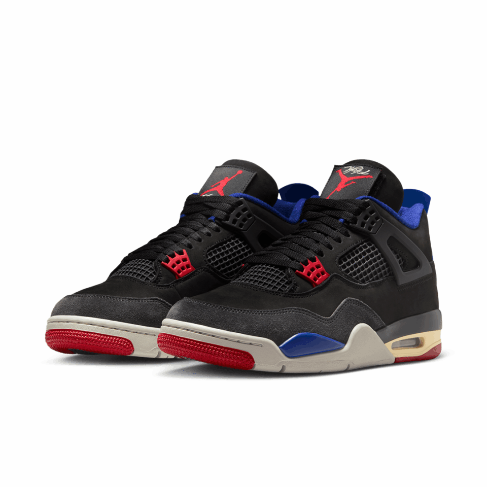 Air Jordan 4 - 'Black/Fire Red/Deep Royal Blue'