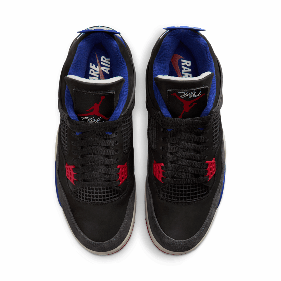 Air Jordan 4 - 'Black/Fire Red/Deep Royal Blue'