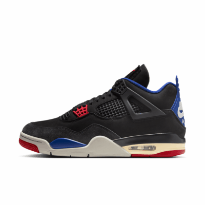 Air Jordan 4 - 'Black/Fire Red/Deep Royal Blue'