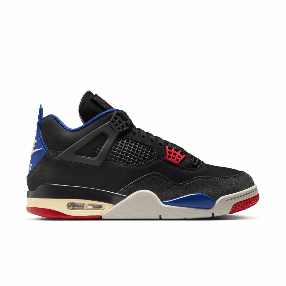 Air Jordan 4 - 'Black/Fire Red/Deep Royal Blue'