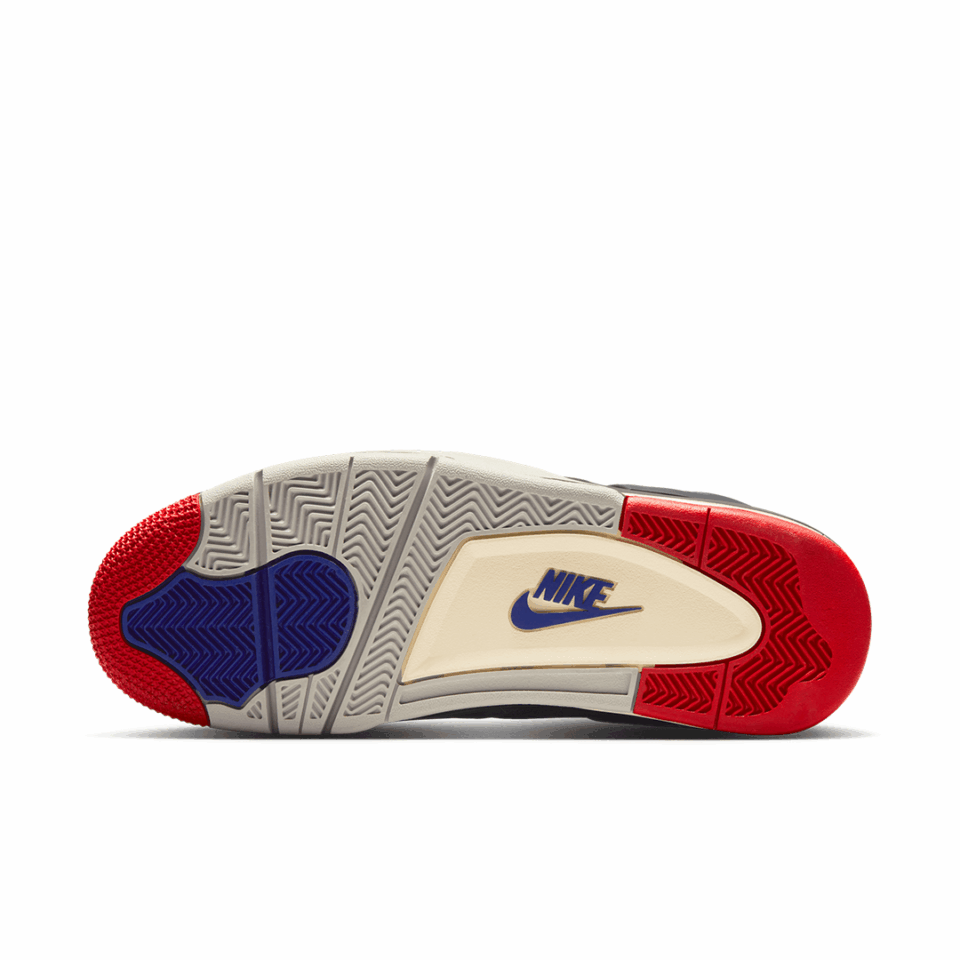 Air Jordan 4 - 'Black/Fire Red/Deep Royal Blue'