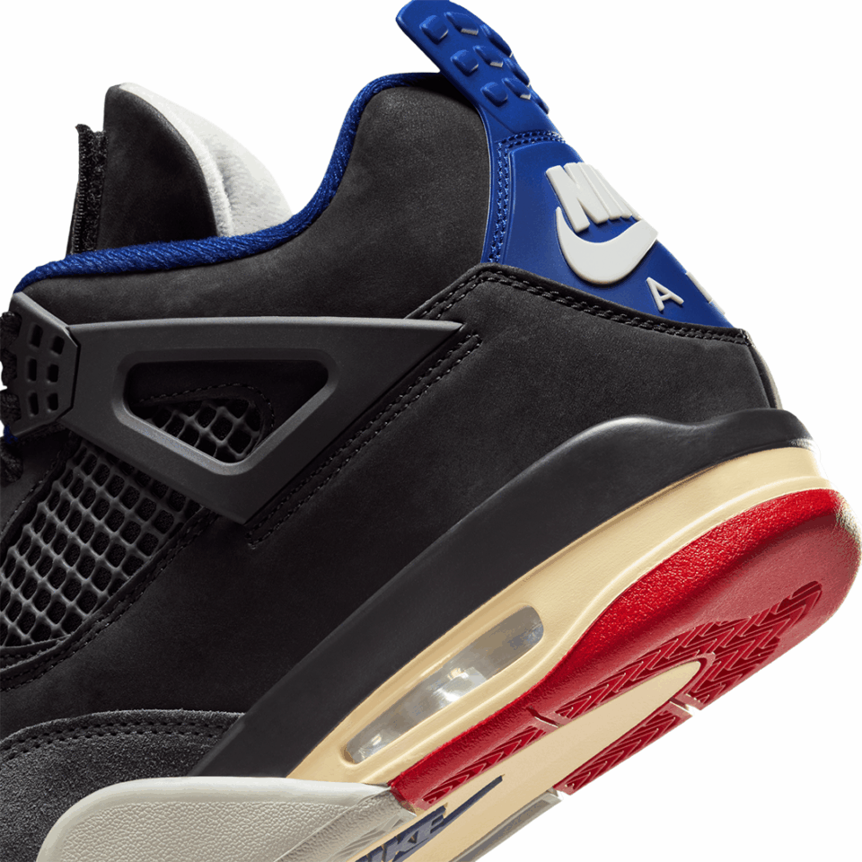 Air Jordan 4 - 'Black/Fire Red/Deep Royal Blue'