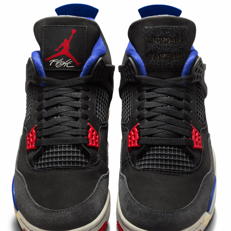 Air Jordan 4 - 'Black/Fire Red/Deep Royal Blue'