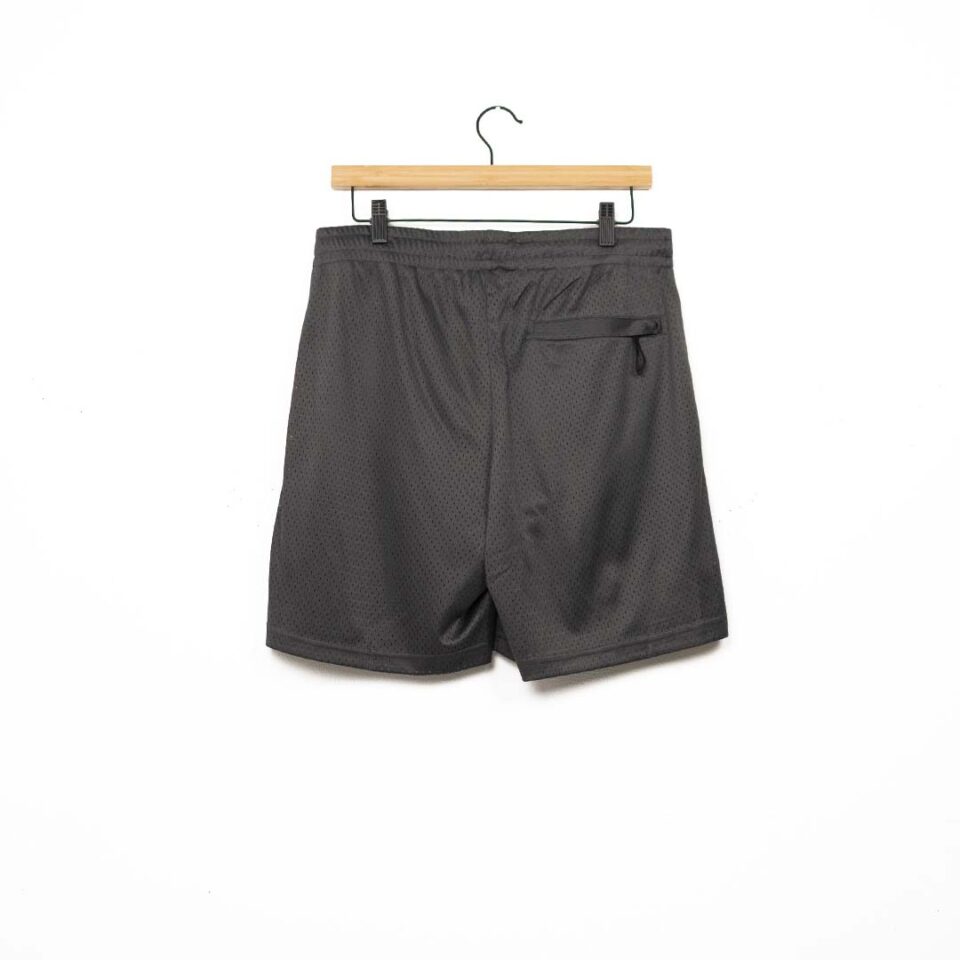 Paper Planes Men Solid Mesh Basketball Short - 'Asphalt'