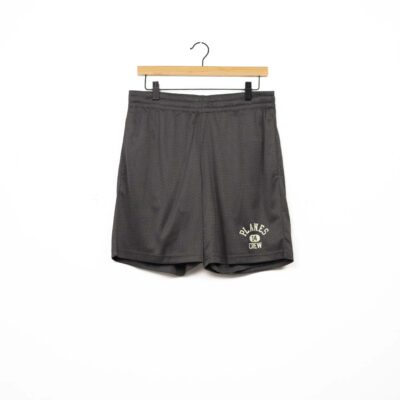 Paper Planes Men Solid Mesh Basketball Short - 'Asphalt'
