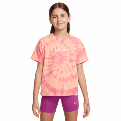 Kids Nike Tee - 'Apricot/Agate/Playful Pink'