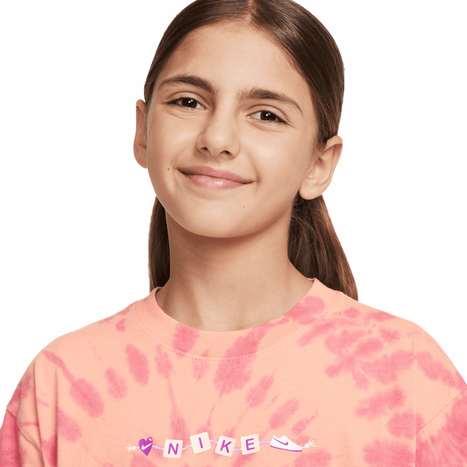 Kids Nike Tee - 'Apricot/Agate/Playful Pink'