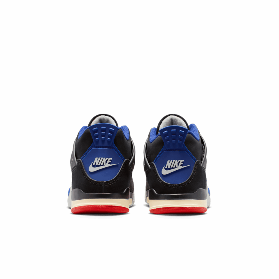 PS Air Jordan 4 - 'Black/Fire Red/Deep Royal Blue'