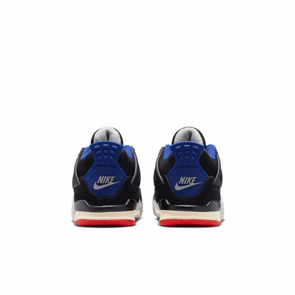 TD Air Jordan 4 - 'Black/Fire Red/Deep Royal Blue'