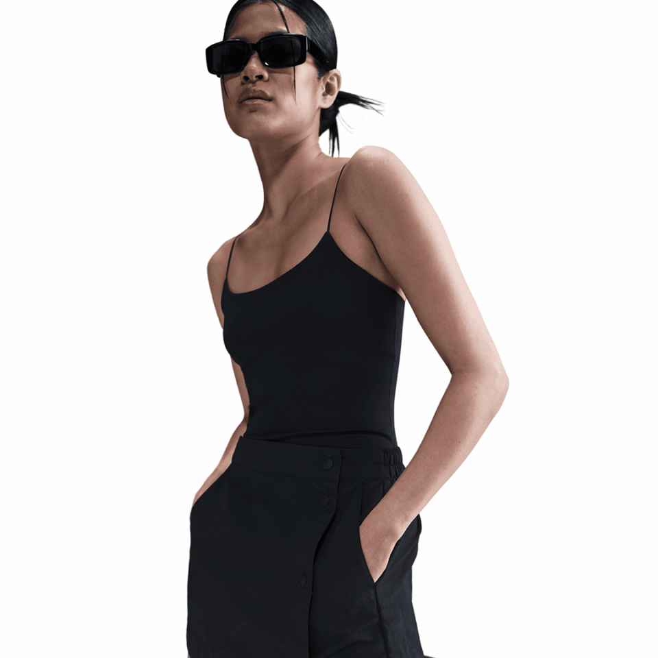 WMNS Nike Mid Rise Short - 'Black/White'