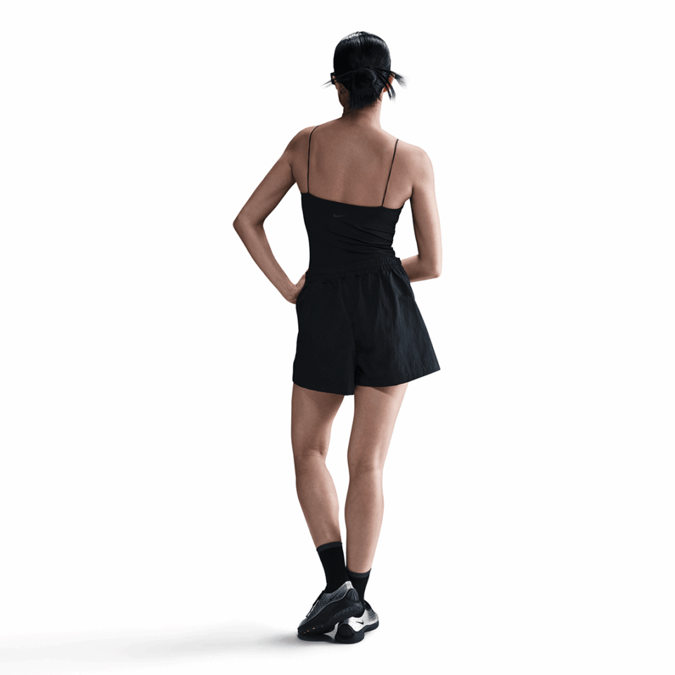 WMNS Nike Mid Rise Short - 'Black/White'