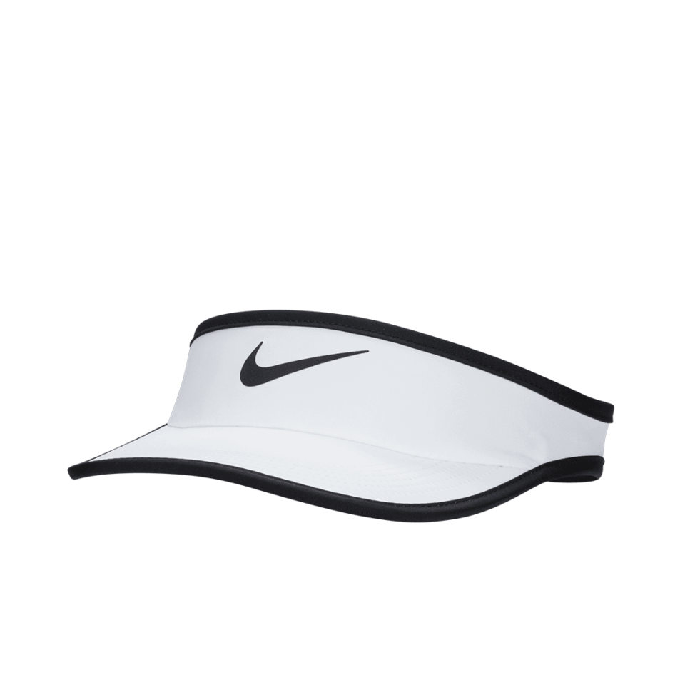 Kids Nike Swoosh Visor - 'White/Black'