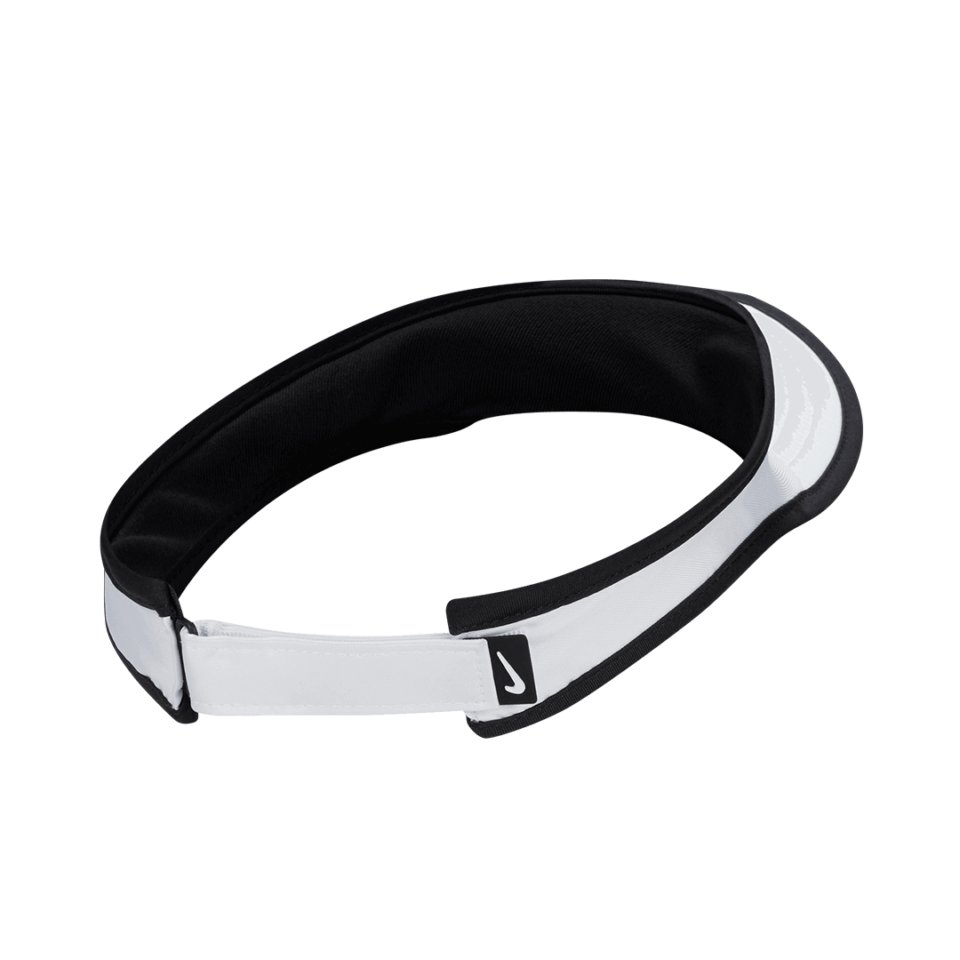 Kids Nike Swoosh Visor - 'White/Black'