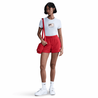 WMNS Nike Chill Knit Slim Cropped Tee - 'Blue Tint/Blue Tint'