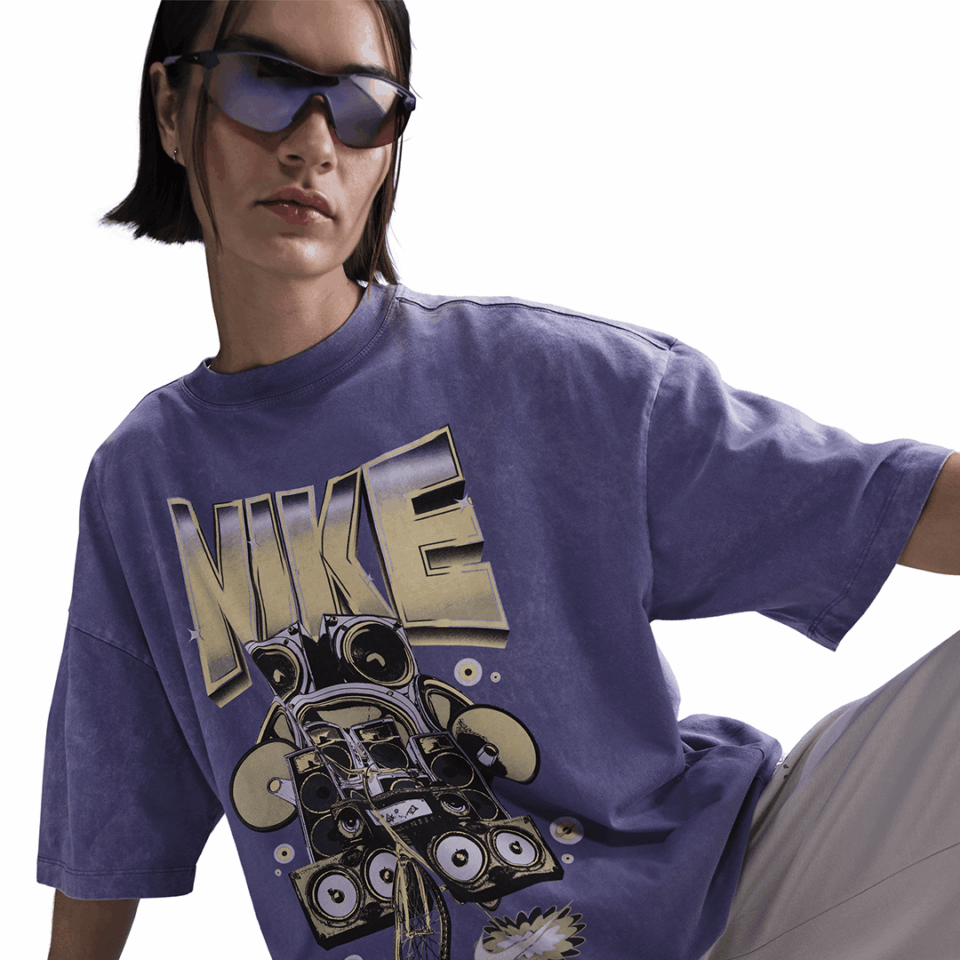 WMNS Nike Oversized Tee - 'Dusty Amethyst'
