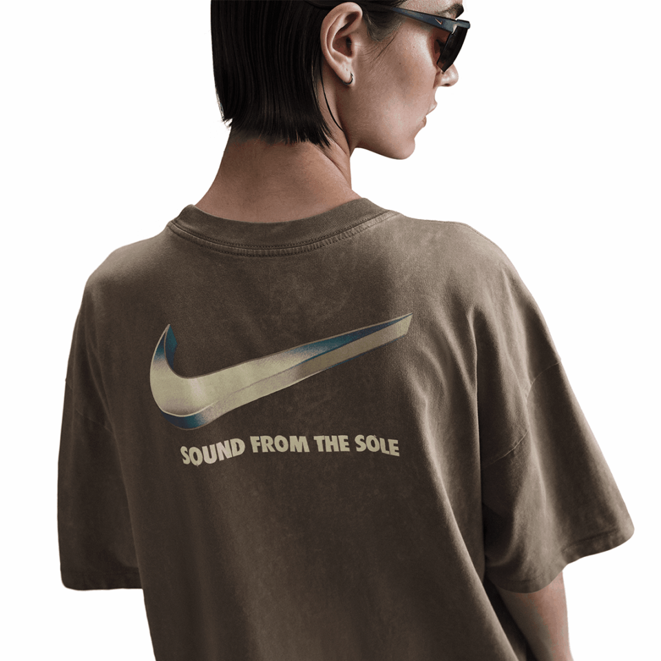 WMNS Nike Oversized Tee - 'Mink Brown'