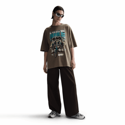 WMNS Nike Oversized Tee - 'Mink Brown'