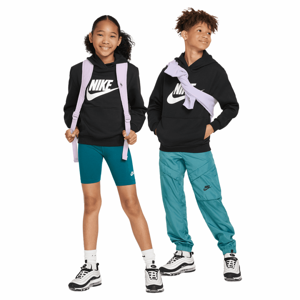 Kids Nike Hoodie - 'Black/White'