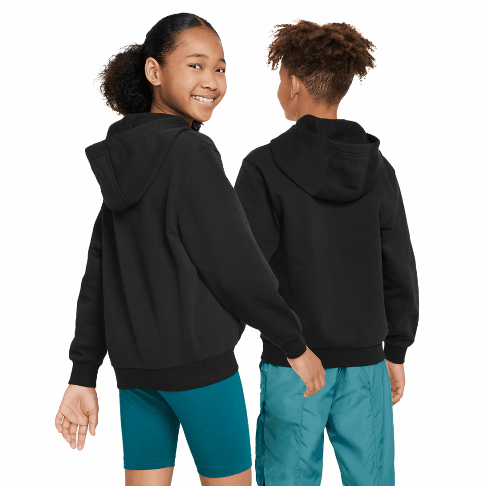 Kids Nike Hoodie - 'Black/White'