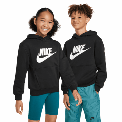 Kids Nike Hoodie - 'Black/White'