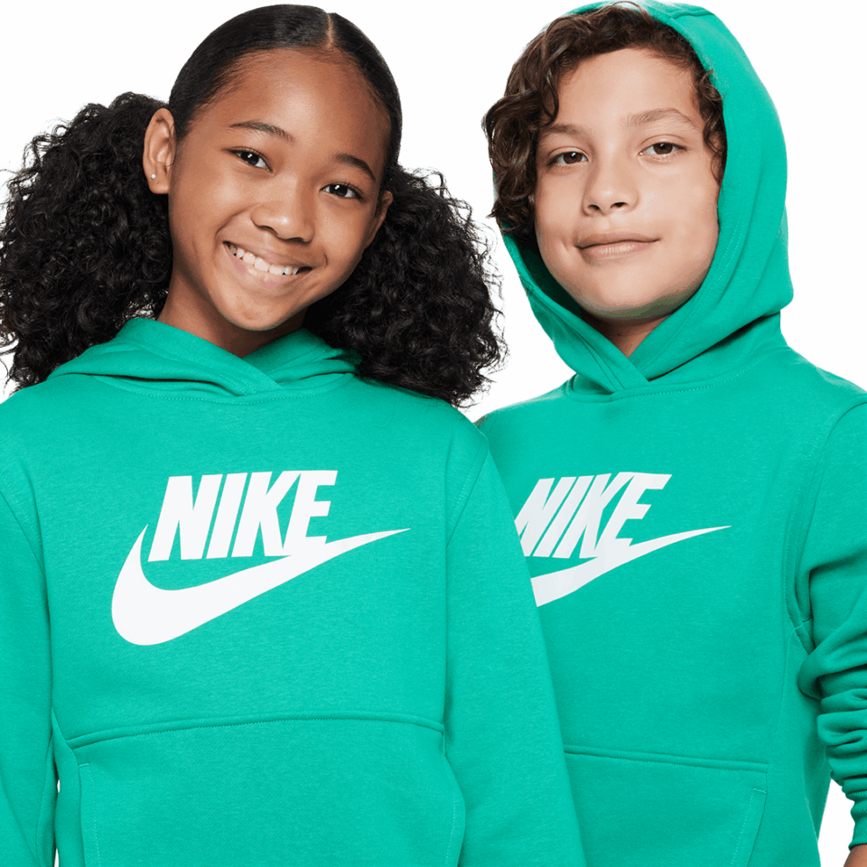 Kids Nike Hoodie - 'Stadium Green/White'
