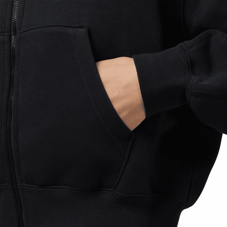 WMNS Jordan Zip Crop Top - 'Black/White'