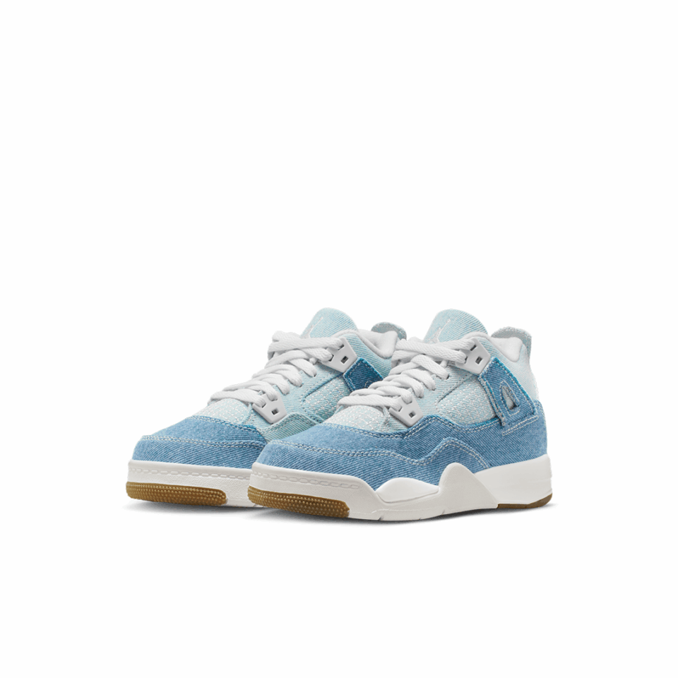 PS Air Jordan 4 TEX - 'Sail/Worn Blue/Metallic Gold'