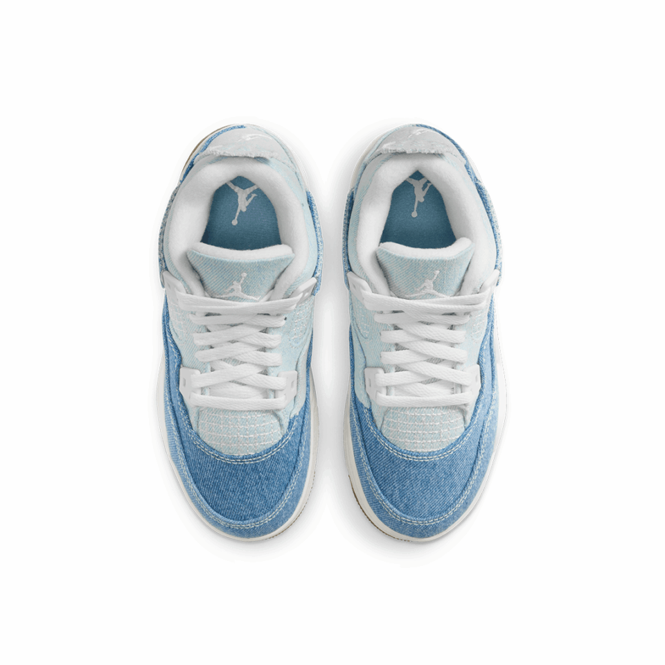 PS Air Jordan 4 TEX - 'Sail/Worn Blue/Metallic Gold'