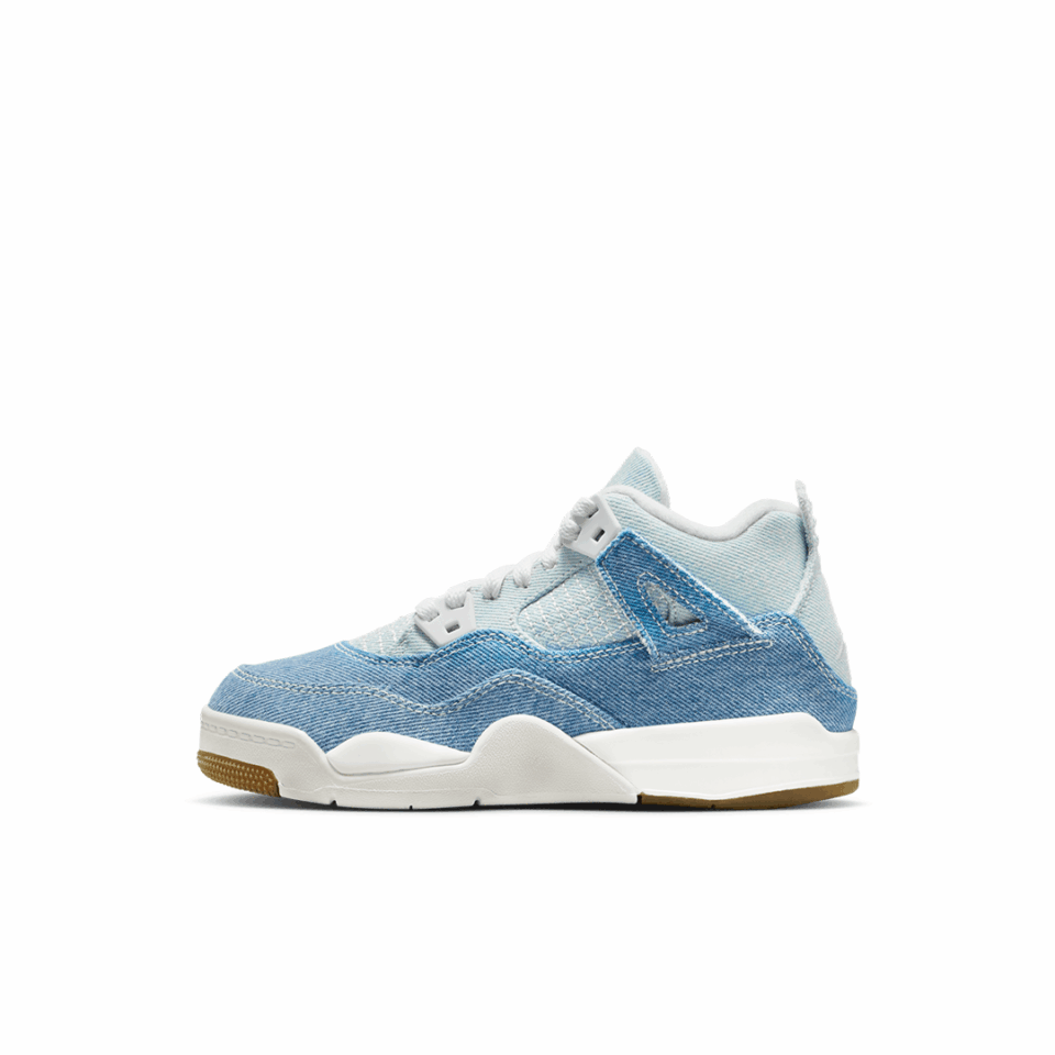 PS Air Jordan 4 TEX - 'Sail/Worn Blue/Metallic Gold'