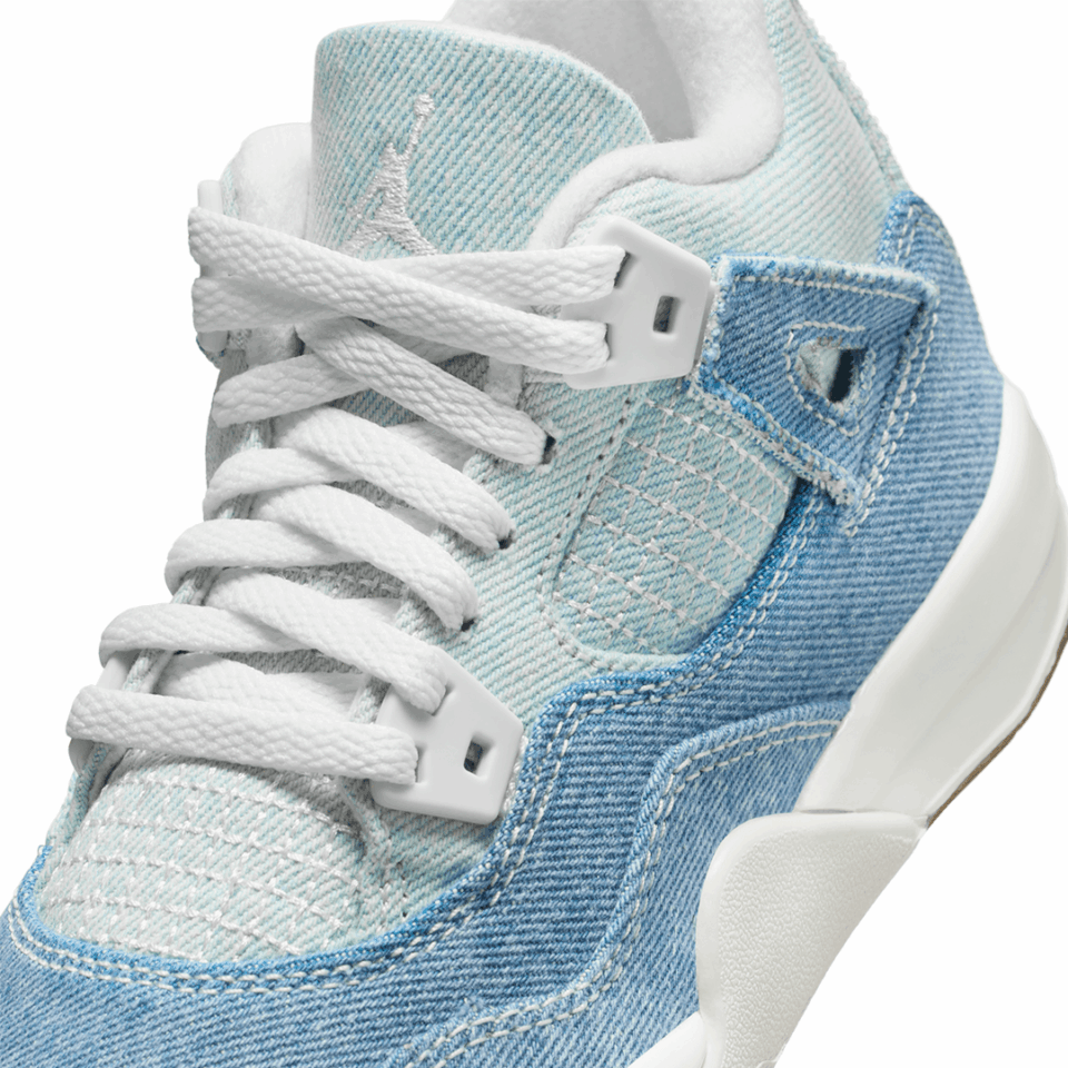 PS Air Jordan 4 TEX - 'Sail/Worn Blue/Metallic Gold'