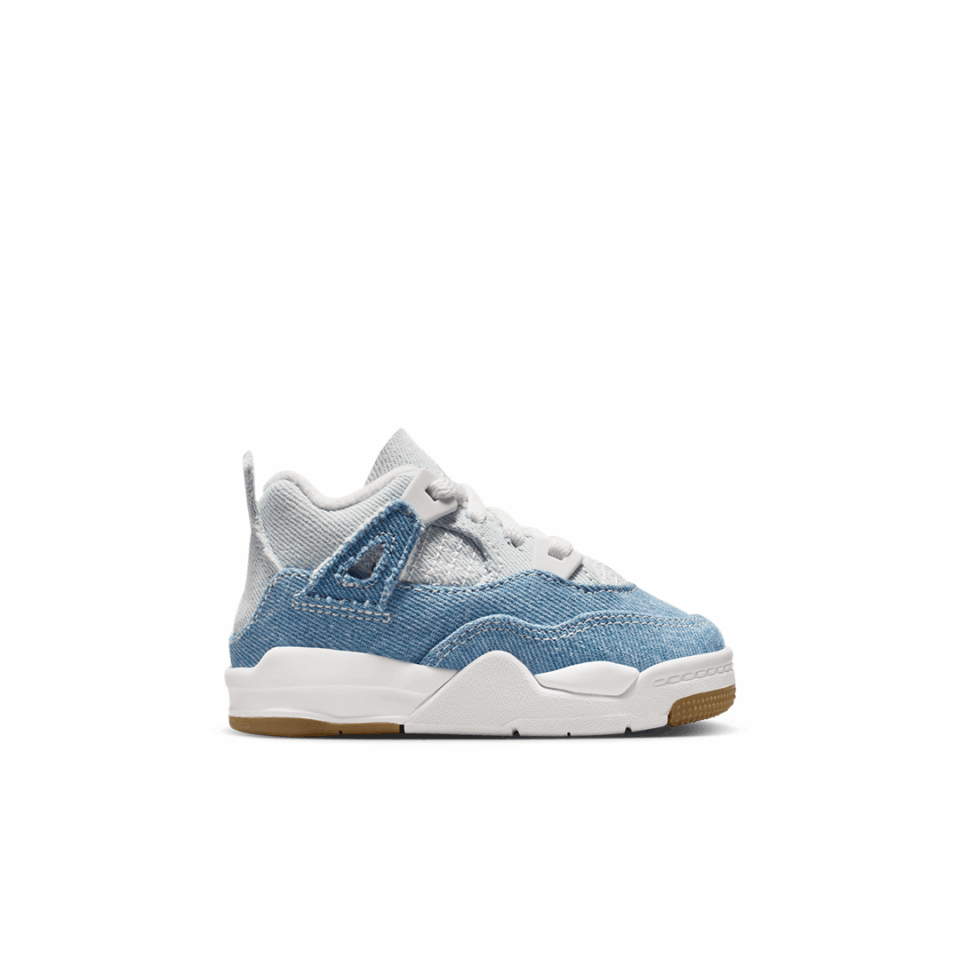 TD Air Jordan 4 TEX - 'Sail/Worn Blue/Metallic Gold'