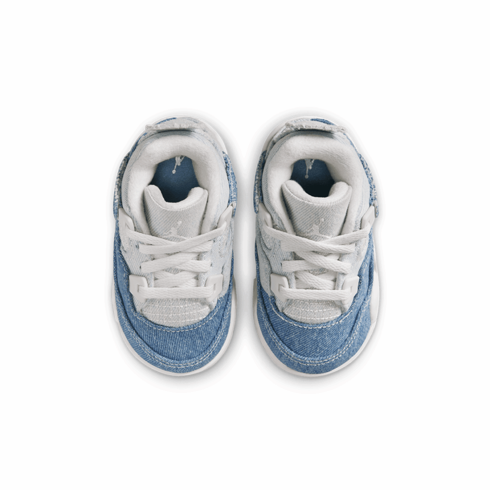TD Air Jordan 4 TEX - 'Sail/Worn Blue/Metallic Gold'
