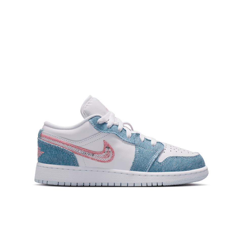 GS Air Jordan 1 Low SE - 'Cobalt Bliss/Pink Glow'
