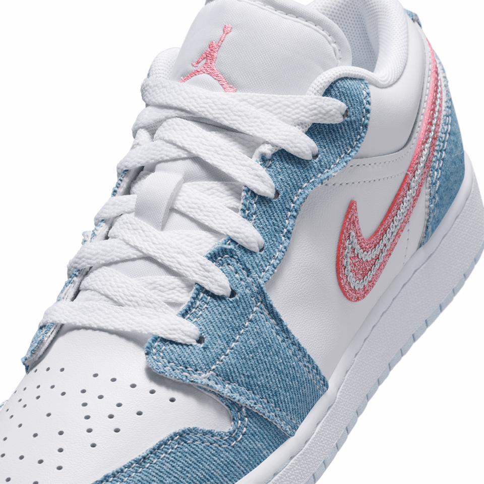 GS Air Jordan 1 Low SE - 'Cobalt Bliss/Pink Glow'
