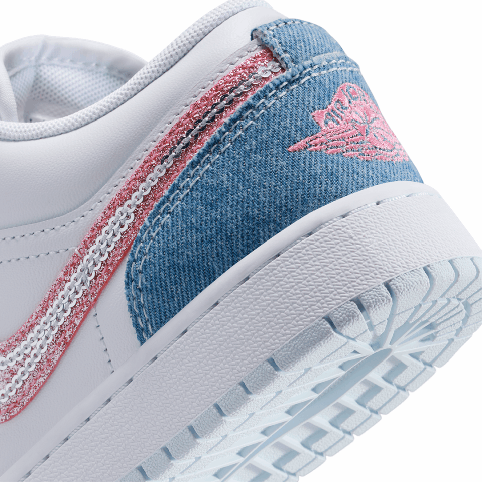 GS Air Jordan 1 Low SE - 'Cobalt Bliss/Pink Glow'