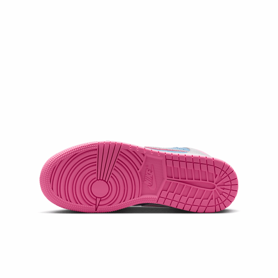 GS Air Jordan 1 Mid SE - 'Cobalt Bliss/Pink Glow'