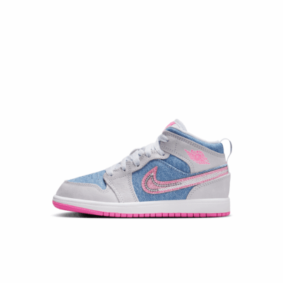 PS Air Jordan 1 Mid SE - 'Cobalt Bliss/Pink Glow'
