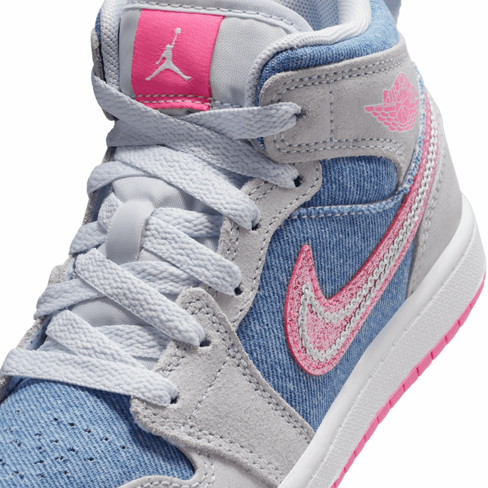 PS Air Jordan 1 Mid SE - 'Cobalt Bliss/Pink Glow'