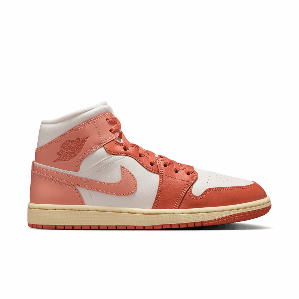 WMNS Air Jordan 1 Mid - 'Sail/Light Madder Root'