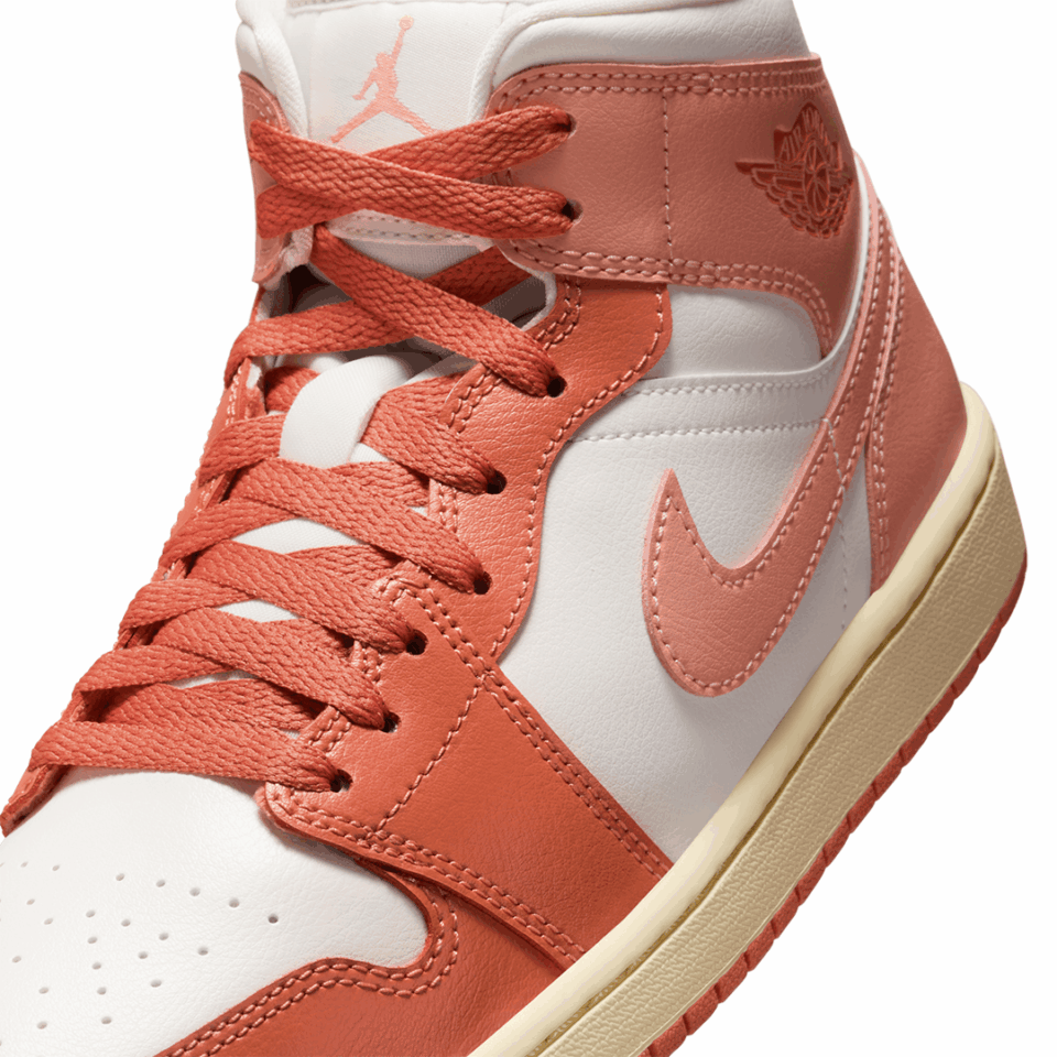 WMNS Air Jordan 1 Mid - 'Sail/Light Madder Root'