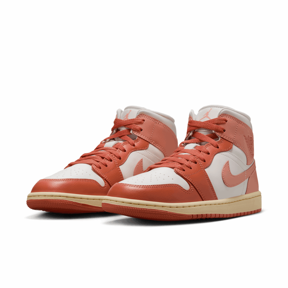 WMNS Air Jordan 1 Mid - 'Sail/Light Madder Root'