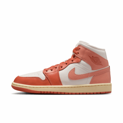 WMNS Air Jordan 1 Mid - 'Sail/Light Madder Root'
