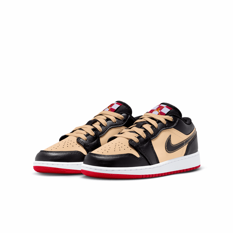 GS Air Jordan 1 Low SE - 'Sesame/Black'