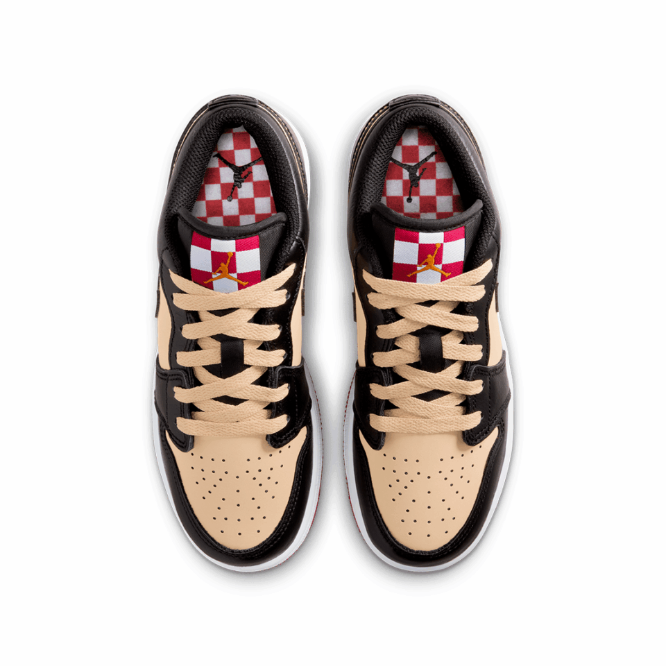 GS Air Jordan 1 Low SE - 'Sesame/Black'