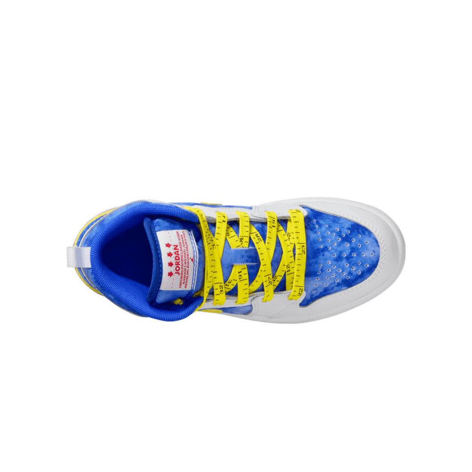 PS Air Jordan 1 Mid Sneaker School - 'White/Racer Blue'