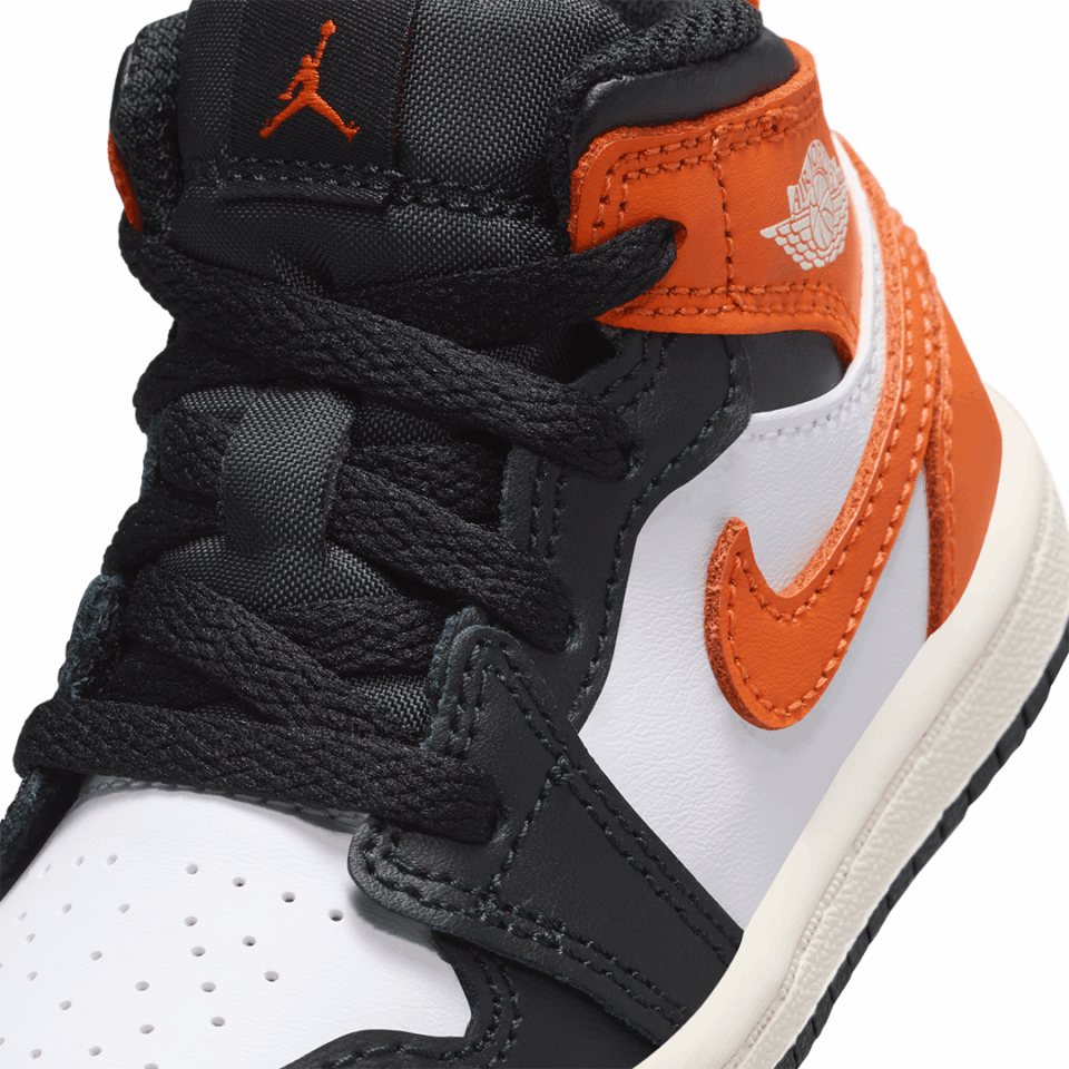 TD Air Jordan 1 Mid - 'Starfish/Black'