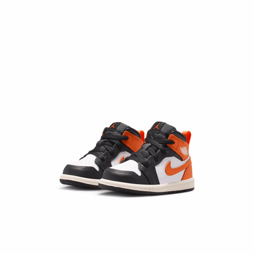 TD Air Jordan 1 Mid - 'Starfish/Black'