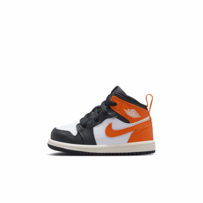 TD Air Jordan 1 Mid - 'Starfish/Black'