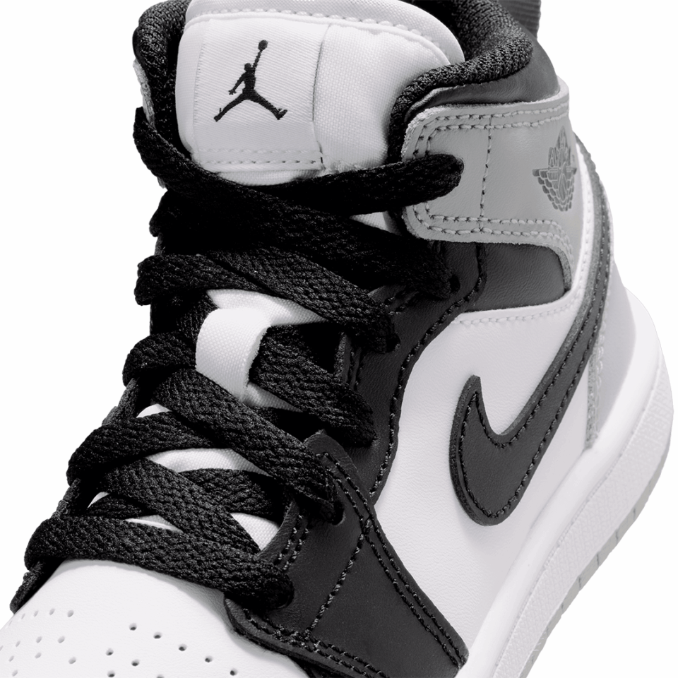 PS Air Jordan 1 Mid - 'White/Black'